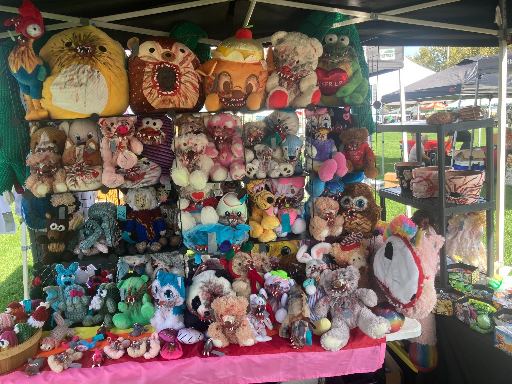 Creepy Peep booth at outdoor event