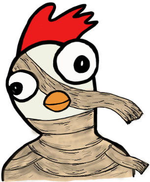 Creepy Peep - Mummy mascot logo